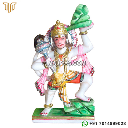 Marble hanuman murti in makrana marble