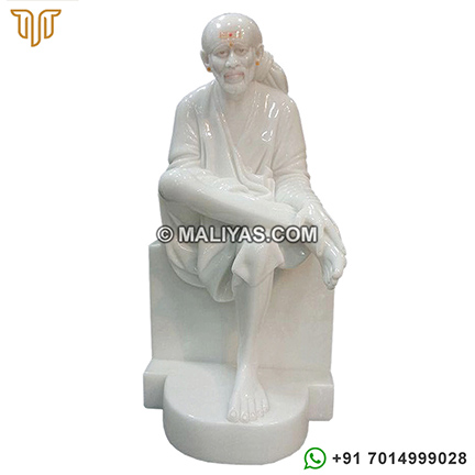 Marble sai baba god statue