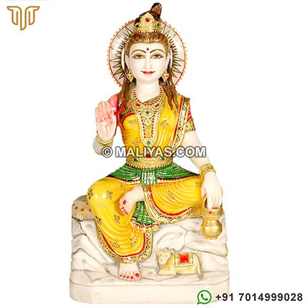 Parvati Statue in marble Stone