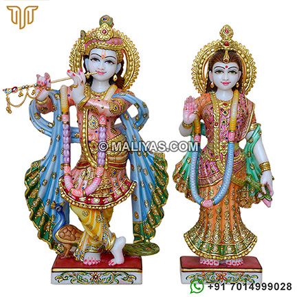 Radha Krishna Marble Statue online shopping