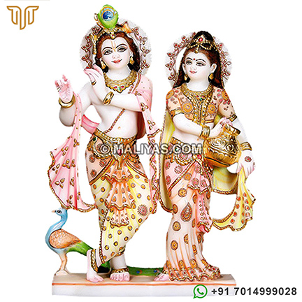 Radha Krishna Murti Pair for temple and home