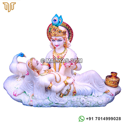 Radha krishna Murti from Marble Stone