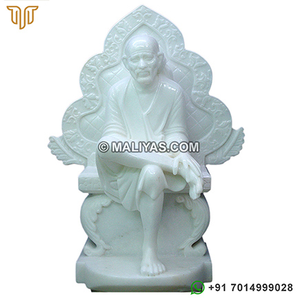 Sai Baba Murti from makrana marble statue