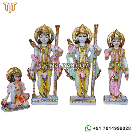Shri Ram Darbar God Statue from Marble