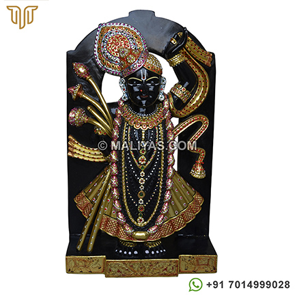 Superior quality Marble Shrinathji Statue