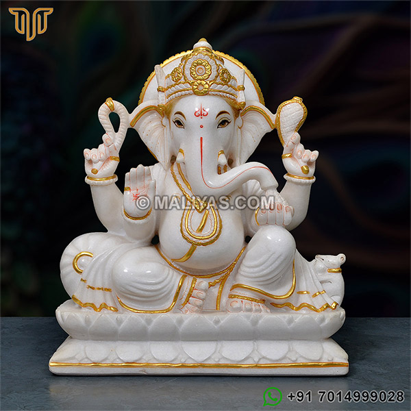 Vietnam Marble Ganesha Statue