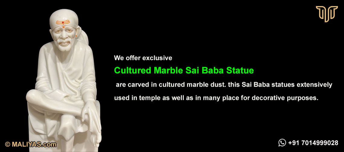 Fiber Sai Baba Statue